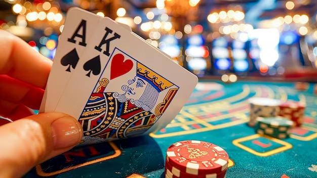 tempototo app showing Top Trend Gaming with live blackjack and slot game cards on Android